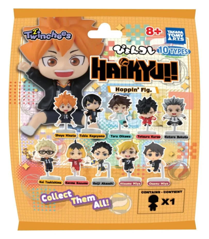 Haikyu!! Twinchees Mini Figures Hoppin' 5 cm Blind Pack - 1 Unidade Aleatória